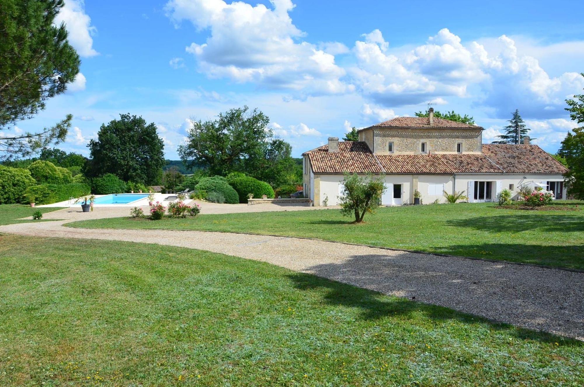 Bed and Breakfast La Gentilhommiere Saint-Aubin-de-Branne Exterior foto